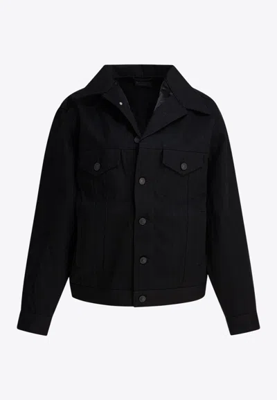 BALENCIAGA STANDING DENIM JACKET