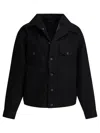 Balenciaga Standing Jackets Black In Black