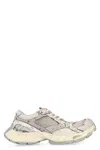 Balenciaga Multicolor Synthetic Leather And Mesh Stapler Sneakers In Gray