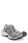 Balenciaga Stapler Sneakers In Grey/silver/black