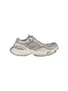 Balenciaga Multicolor Synthetic Leather And Mesh Stapler Sneakers In Neutral