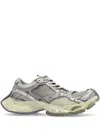 Balenciaga Stapler Asymmetrical Sneakers In Gray