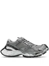 Balenciaga Gray & Silver Stapler Sneakers In Grey