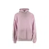 Balenciaga Stencil Medium Fit Hooded Sweatshirt In Pink