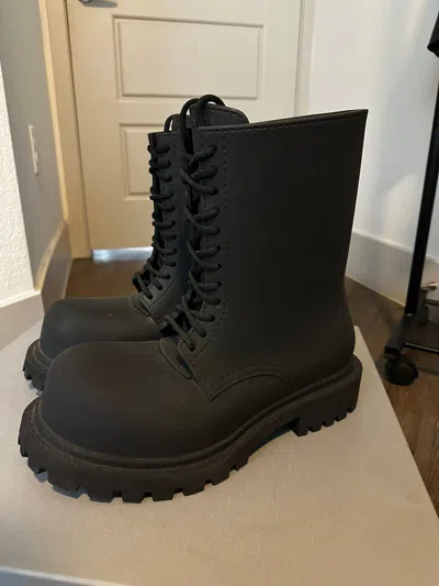 Pre-owned Balenciaga Steroid Boots In Black