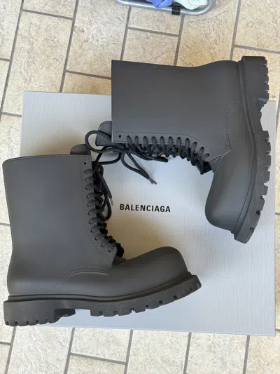 Pre-owned Balenciaga Steroid Boots In Black