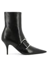 Balenciaga Knife Belt M80 Ankle Boots - Leather - Black/silver In Black