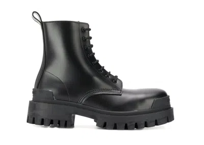 Pre-owned Balenciaga Stivaletti Strike Triple (women's) Sneakers In Black