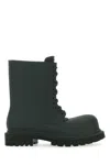 Balenciaga Dark Green Steroid Lace Up Boots