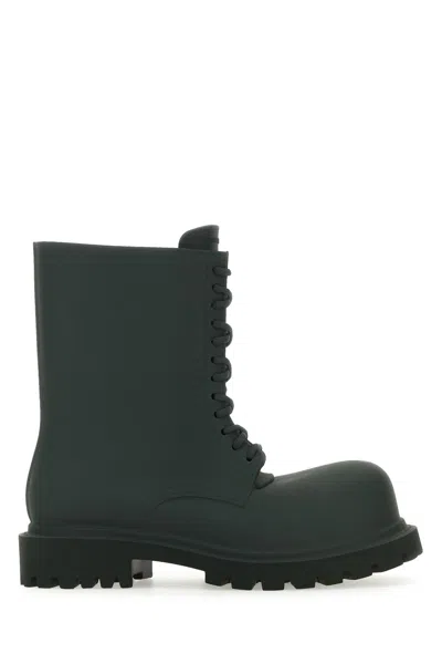 Balenciaga Steroid Rubber Boots In Green