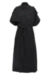Balenciaga Stole Trench Coat Coats And Trench Coats Black In Black