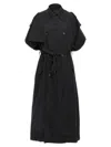Balenciaga Stole Trench Coat Coats And Trench Coats Black In Black