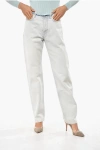 Balenciaga Stonewashed Effect Regular Fit Jeans 18cm In White