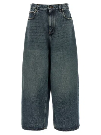 Balenciaga Stone-washed Relaxed-fit Denim Jeans In Blue