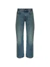 Balenciaga Stonewashed-effect Jeans In Blue