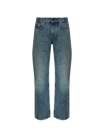 Balenciaga Stonewashed-effect Jeans In Blue