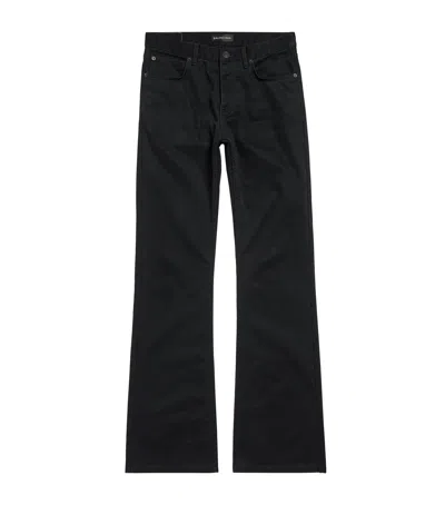 Balenciaga Straight-fit Mid-rise Jeans In Black