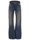 Balenciaga Straight Fit Pants In Blue