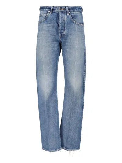 Balenciaga Straight Jeans In Blue