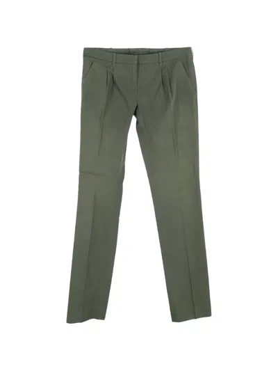 Pre-owned Balenciaga Straight-leg Chinos In Green