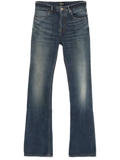 Balenciaga Jeans Mit Geradem Bein In Blau