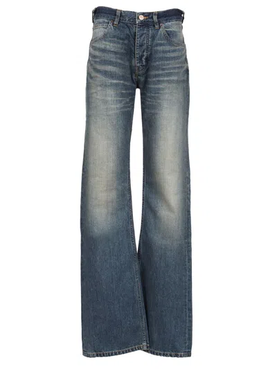 Balenciaga Straight Leg Jeans Blue