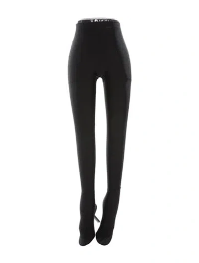 Pre-owned Balenciaga Straight Leg Pants In Black