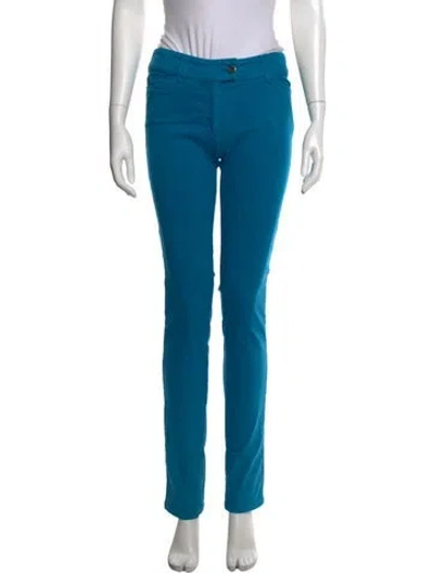 Pre-owned Balenciaga Straight Leg Pants In Blue
