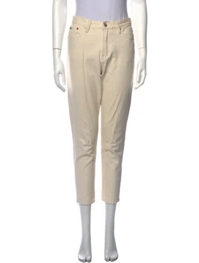 Pre-owned Balenciaga Straight Leg Pants In Neutrals