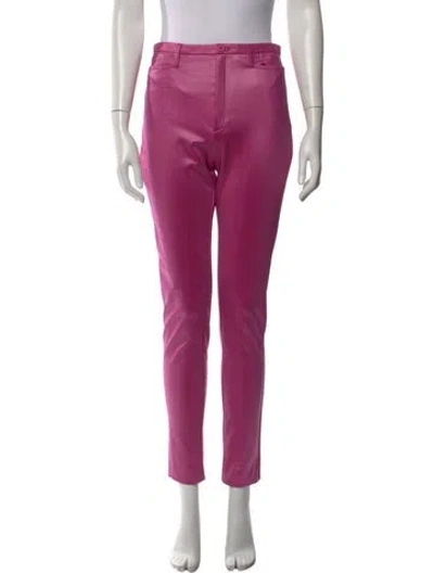 Pre-owned Balenciaga Straight Leg Pants In Purple