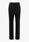 Balenciaga Straight-leg Tailored Trousers In Black