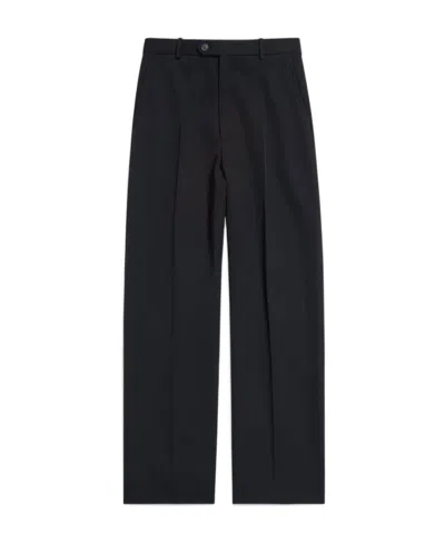 Balenciaga Straight-leg Tailored Trousers In Black