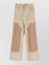 Balenciaga Straight Trousers Contrast Panels In White