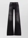 Balenciaga Straight Trousers With Pockets And Belt Loops In Black