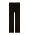 Balenciaga Straight Tube Conventional Cut Jeans In Black