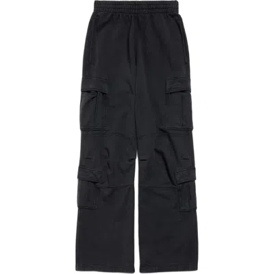 Balenciaga Straight-leg Cargo Trousers In Black