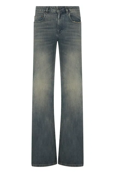 Balenciaga Straight-leg Cotton Jeans In Blue