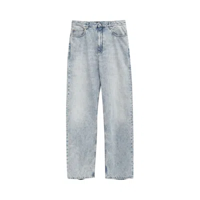 Pre-owned Balenciaga Straight-leg Jeans 'blue' | Men's Size 32