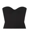 Balenciaga Boned Corset Top In Black