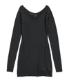 Balenciaga Strapless Mini Dress In Black