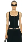Balenciaga Stretch Corset Top In Multi