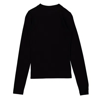 Balenciaga Stretch Long-sleeve T-shirt In Black