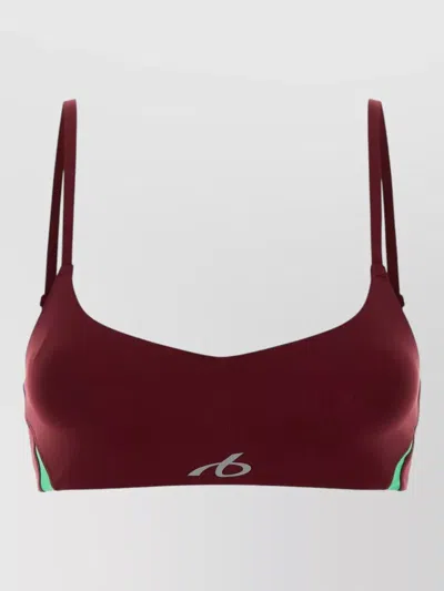 Balenciaga Stretch Nylon Bra In Brown