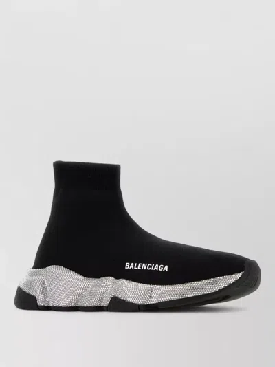 Balenciaga Stretch Nylon Speed Sneakers Sock Style In Multi