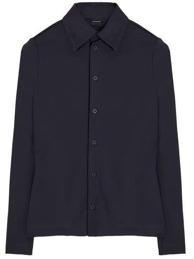 Balenciaga Stretch Shirt In Black