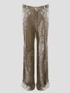 Balenciaga Stretch Trousers In Nude & Neutrals