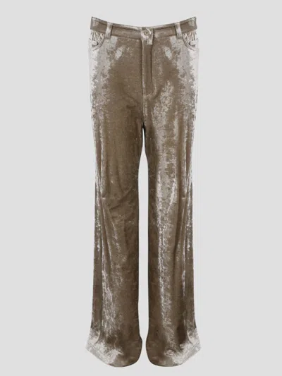 Balenciaga Stretch Trousers In Nude & Neutrals