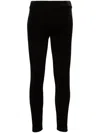 Balenciaga Stretch Velvet Skinny Leggings In Black