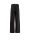 Balenciaga Flared Leg Jeans With Pockets And Loops In Black