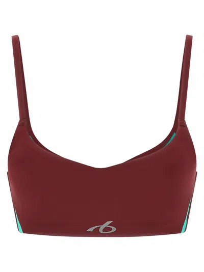 Balenciaga Stretch-tech Polyamide Sports Bra In Burgundy